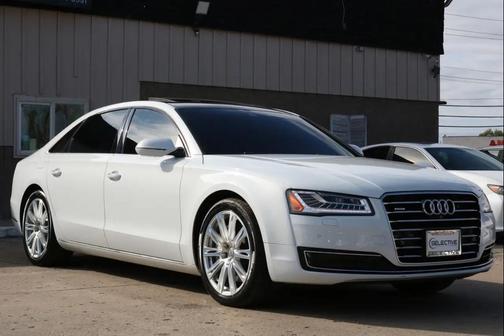 Glacier White Metalica 2016 Audi A8 L 3.0T