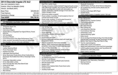 2014 Chevrolet Impala LTZ