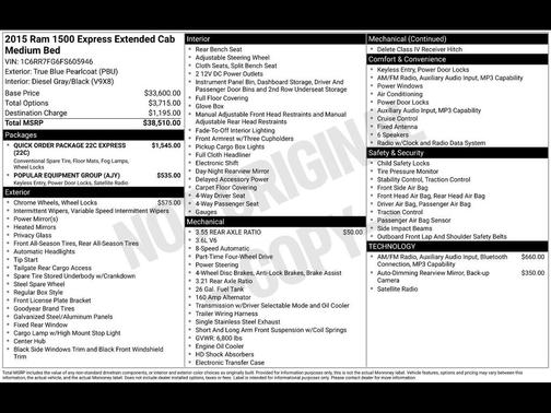 2015 RAM 1500 Tradesman/Express