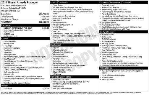 2011 Nissan Armada Platinum