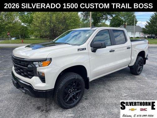 White Sand 2026 Chevrolet Silverado 1500 Custom Trail Boss