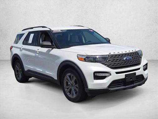 Star White Metallic Tri-Coat 2021 Ford Explorer XLT