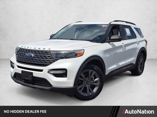Star White Metallic Tri-Coat 2021 Ford Explorer XLT