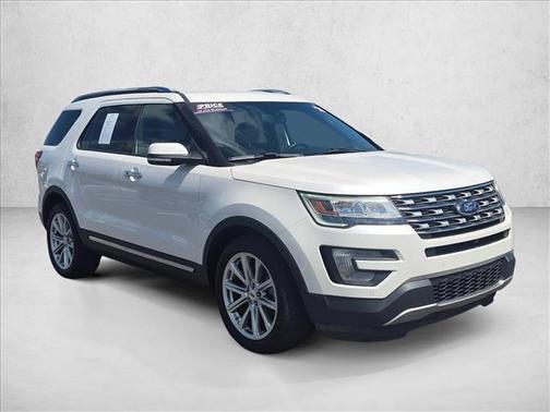 White Platinum Metallic Tri-Coat 2016 Ford Explorer Limited