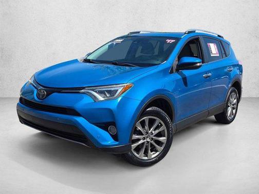 Blue 2017 Toyota RAV4 Limited
