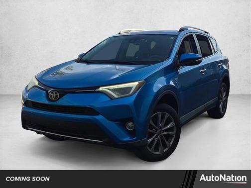 Blue 2017 Toyota RAV4 Limited