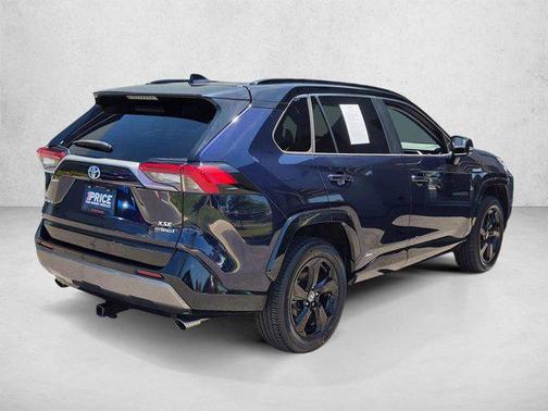Blue Print/Midnight Black Metallic 2021 Toyota RAV4 Hybrid SE