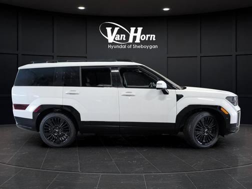 Serenity White 2026 Hyundai SANTA FE HEV Calligraphy