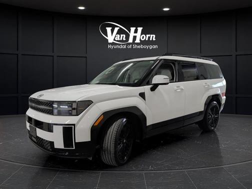 Serenity White 2024 Hyundai SANTA FE HEV Calligraphy