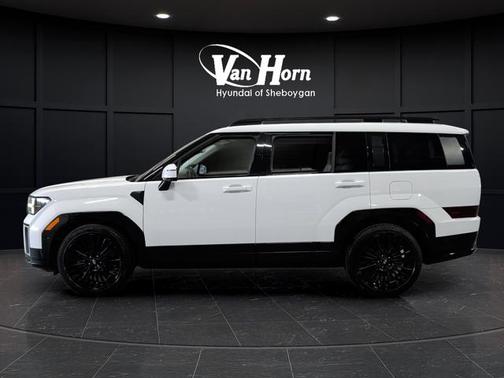 Serenity White 2024 Hyundai SANTA FE HEV Calligraphy