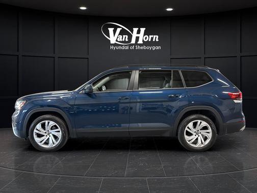 Blue 2021 Volkswagen Atlas 2.0T SE w/Technology 4MOTION