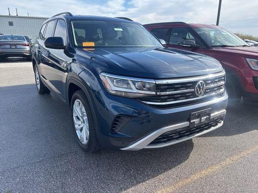 Blue 2021 Volkswagen Atlas 2.0T SE w/Technology 4MOTION