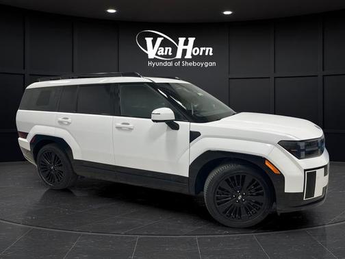 Serenity White 2025 Hyundai SANTA FE HEV Calligraphy