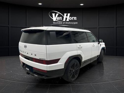 Serenity White 2025 Hyundai SANTA FE HEV Calligraphy