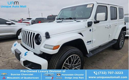Bright White Clearcoat 2022 Jeep Wrangler Unlimited 4xe Sahara High Altitude SUV
