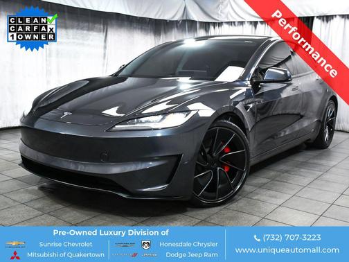 Stealth Grey 2025 Tesla Model 3 Performance