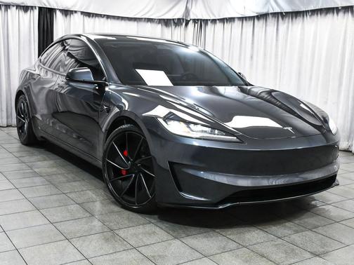 Stealth Grey 2025 Tesla Model 3 Performance