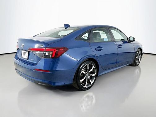Blue Lagoon Pearl 2025 Honda Civic Hybrid Sport