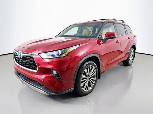 Ruby Flare Pearl 2022 Toyota Highlander Hybrid Platinum