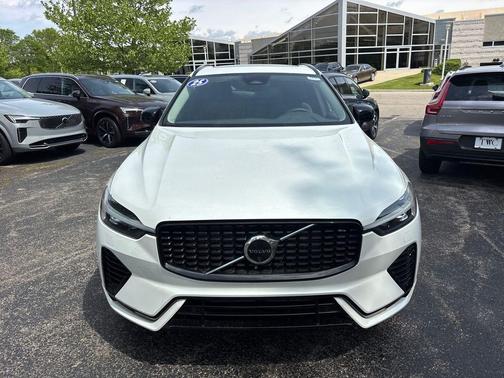 Crystal White Metallic 2025 Volvo XC60 Plug-In Hybrid Plus, T8 AWD Electric/Gasoline, Dark
