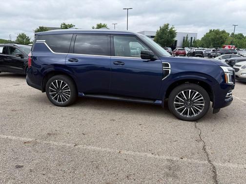 Deep Ocean Blue Pearl 2025 Nissan Armada Platinum Reserve 4WD