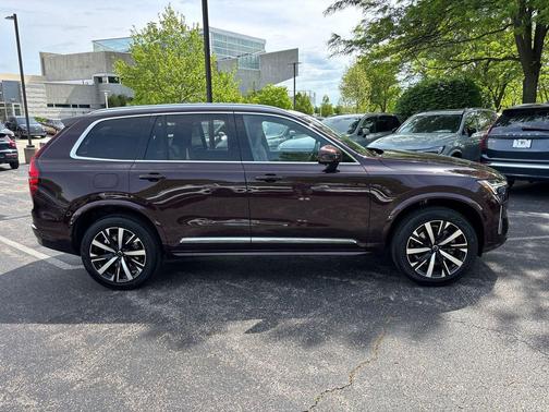 Mulberry Red Metallic 2026 Volvo XC90 Core, B5 AWD Gas (mild hybrid), Gasoline, Bright, 7 Seats