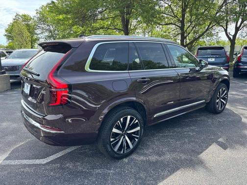 Mulberry Red Metallic 2026 Volvo XC90 Core, B5 AWD Gas (mild hybrid), Gasoline, Bright, 7 Seats