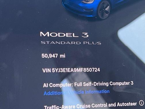 Deep Blue Metallic 2021 Tesla Model 3 Standard Range Plus