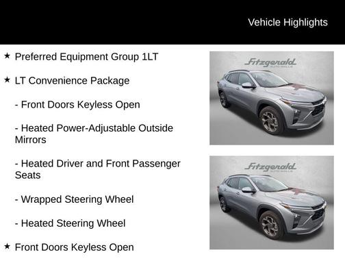Sterling Gray Metallic 2025 Chevrolet Trax LT