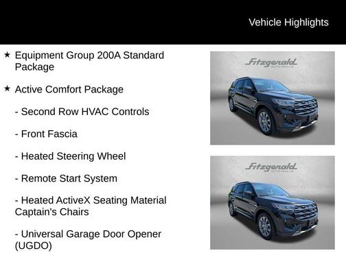 AGATE BLACK METALLIC 2025 Ford Explorer Active
