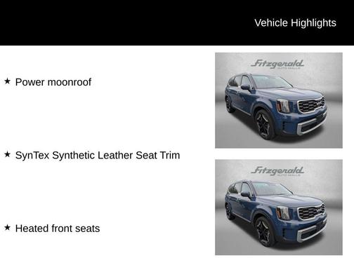 Midnight Lake Blue 2025 Kia Telluride S