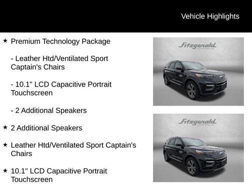 Black Metallic 2020 Ford Explorer Platinum