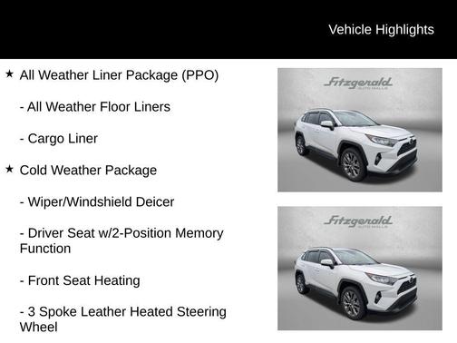 Super White 2019 Toyota RAV4 XLE Premium
