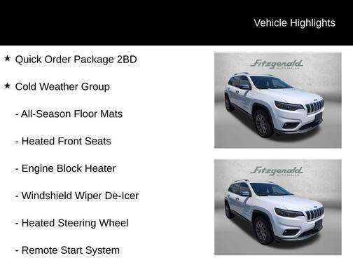 Bright White Clearcoat 2019 Jeep Cherokee Latitude Plus