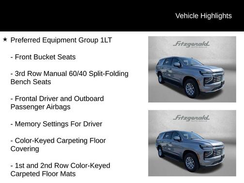 Sterling Gray Metallic 2025 Chevrolet Tahoe LT