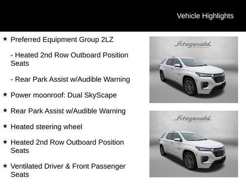 Iridescent Pearl Tricoat 2022 Chevrolet Traverse High Country
