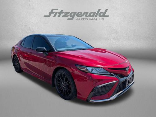 Supersonic Red/Midnight Black Metallic 2023 Toyota Camry XSE