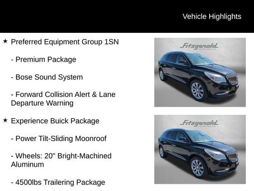Ebony Twilight Metallic 2017 Buick Enclave Premium