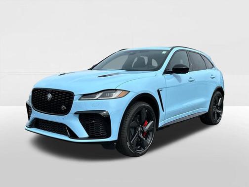Blue 2026 Jaguar F-PACE SVR