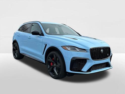 Blue 2026 Jaguar F-PACE SVR