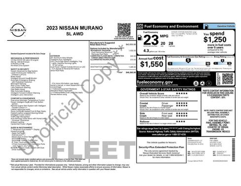 2023 Nissan Murano SL Intelligent AWD