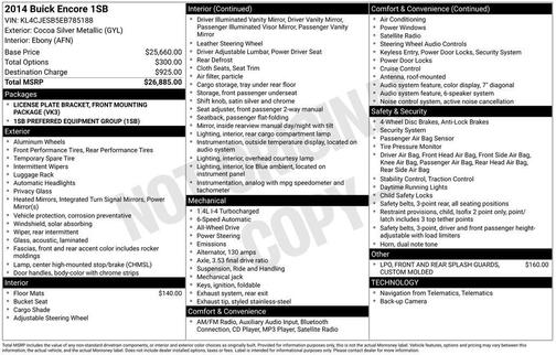 Cocoa Silver Metallic 2014 Buick Encore Base