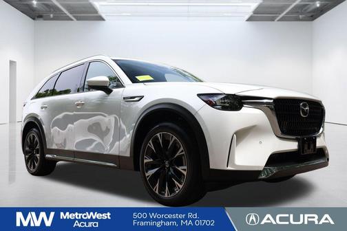 Rhodium White Premium 2024 Mazda CX-90 PHEV Premium Plus