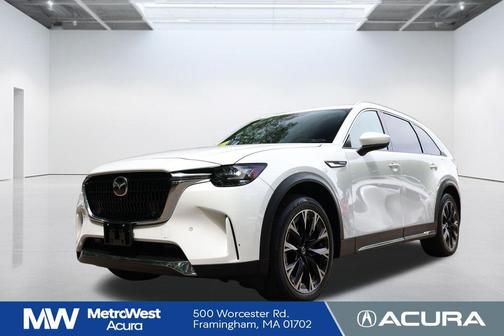 Rhodium White Premium 2024 Mazda CX-90 PHEV Premium Plus