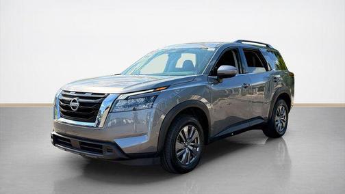 Gun Metallic 2025 Nissan Pathfinder SV 4WD