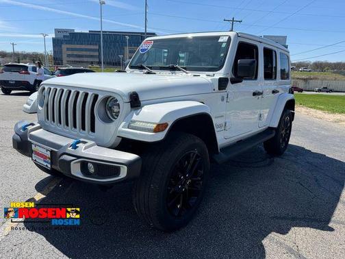 Bright White Clearcoat 2023 Jeep Wrangler 4xe Sahara