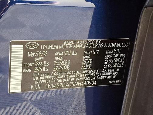 2022 Hyundai SANTA FE SEL