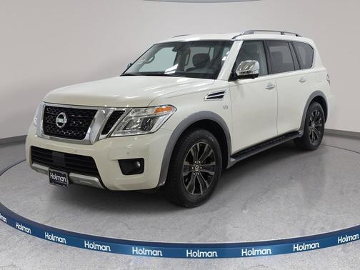 White 2017 Nissan Armada Platinum