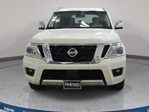 White 2017 Nissan Armada Platinum