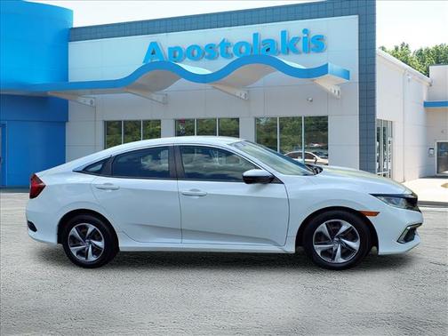 White 2019 Honda Civic LX